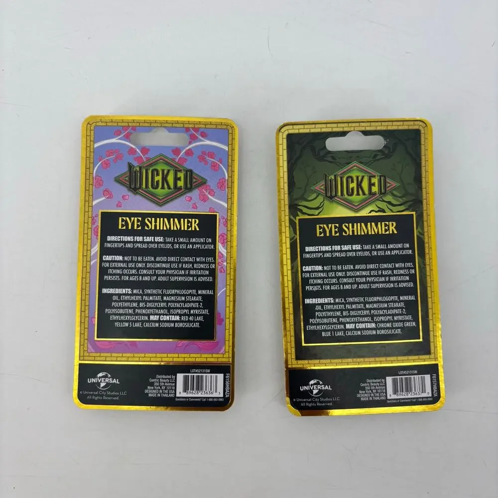Wicked Glinda Elphaba Eye Shimmer Eye Shadows Green Pink